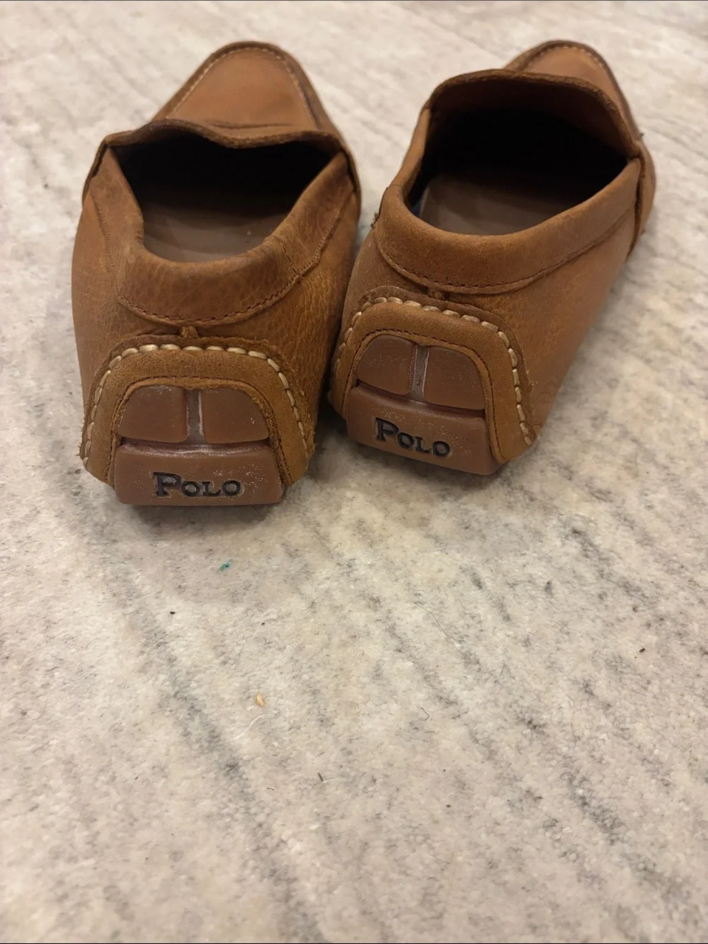 Polo by Ralph Lauren Tan Leather Penny Loafers